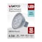 Satco 4.5 Watt MR16 LED - Silver Finish - 4000K - GU5.3 Base - 360 Lumens - 12 Volt - Hologen S11394 - alternate 3